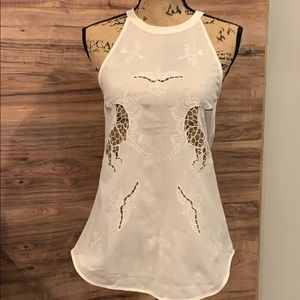 Kiwi tucker white top with cut out